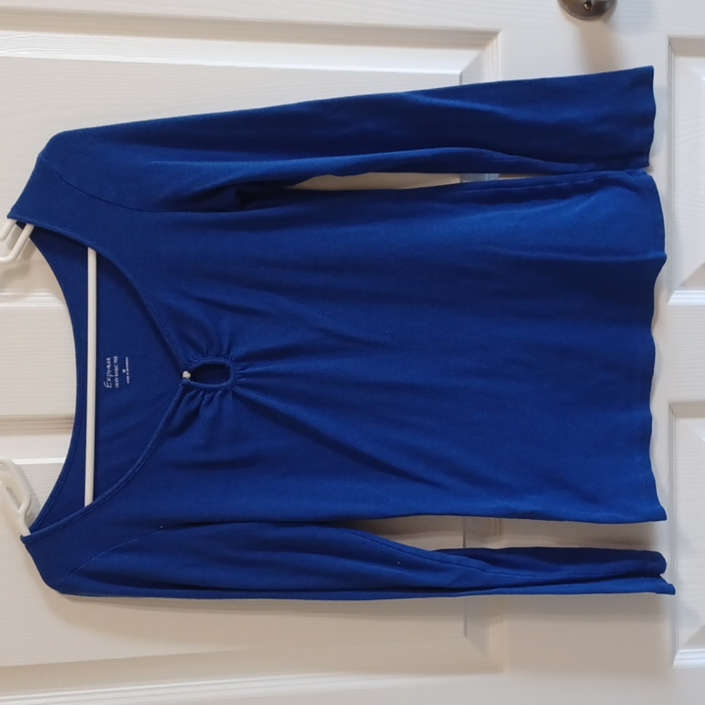 Express longsleeve medium tee blue
